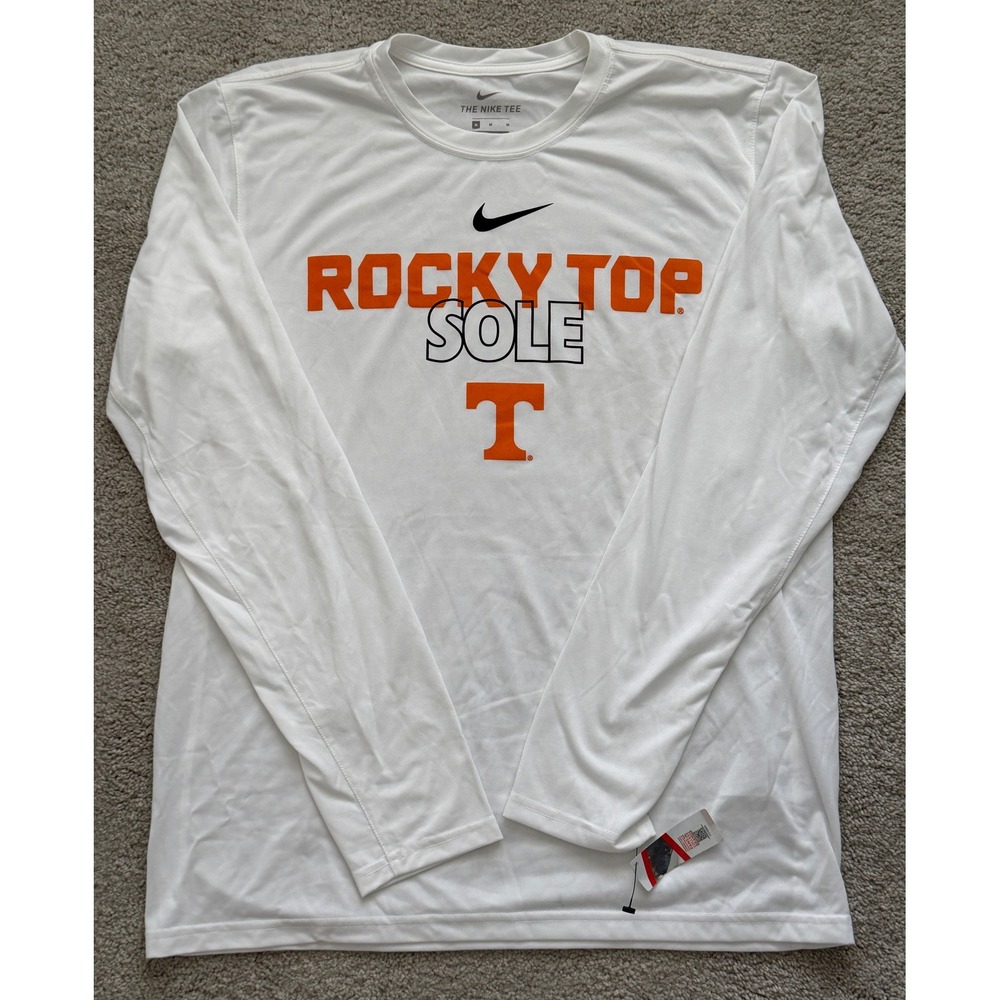 Nike Tennessee Volunteers Rocky Top Sole Dri-FIT Long Sleeve Shirt Mens Medium